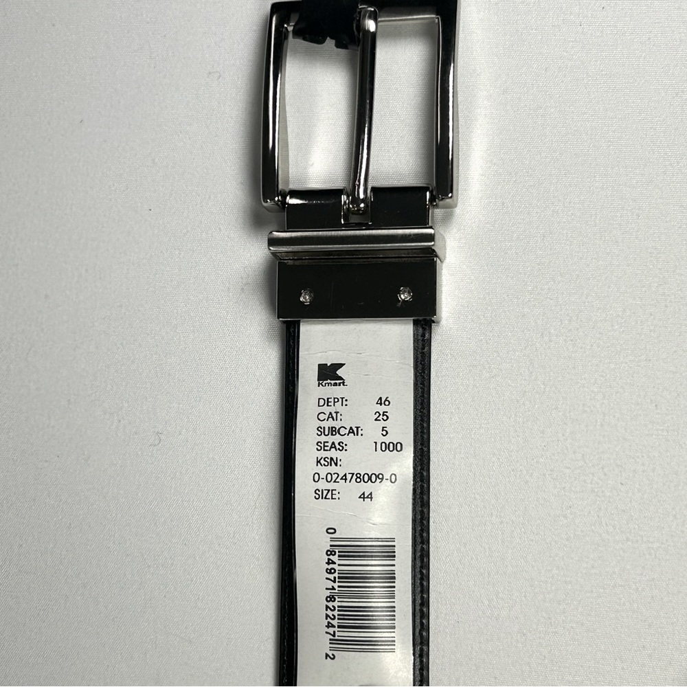 NWT Farah Reversible Leather Belt Size 44 - Picture 4 of 6